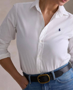 Приталенная рубашка из хлопка Polo Ralph Lauren