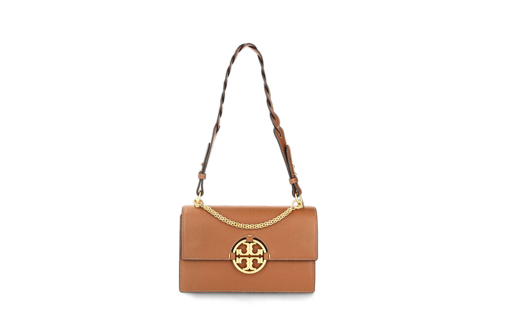 кожаная сумка через плечо miller TORY BURCH - янтарный(81688)