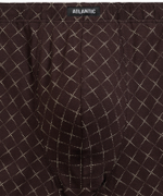 Мужские трусы шорты Atlantic, набор из 3 шт., хлопок, океан + темно-синие + коричневые, 3MH-216