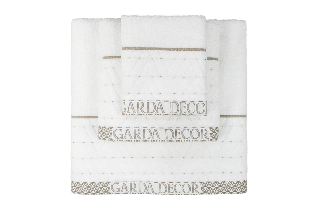 Полотенце 70x140 Garda Decor Орсетто белое