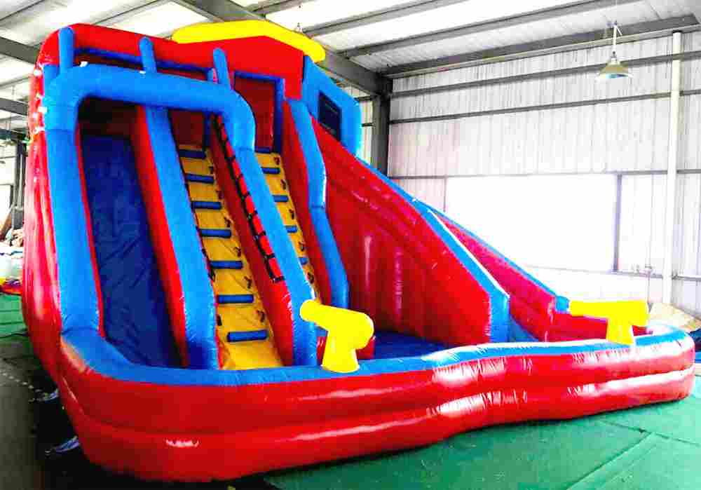 Надувной водный батут с бассейном «Колумбия» 6*6*4 м