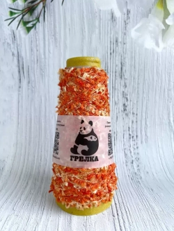 Пряжа для вязания травка пушистая реснички