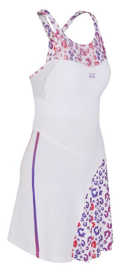 Теннисное платье EA7 Woman Jersey Dress - white