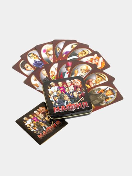 Игра "Мафия" жестяная коробочка 10-е королевство