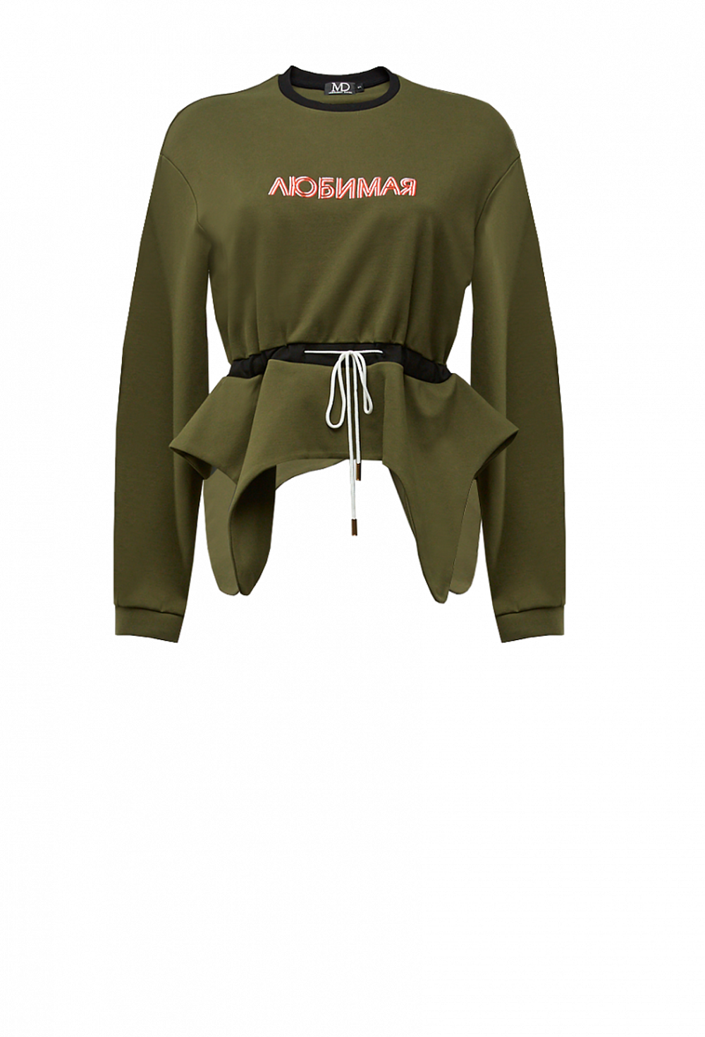 Свитшот на завязках хаки 19-03-20FW