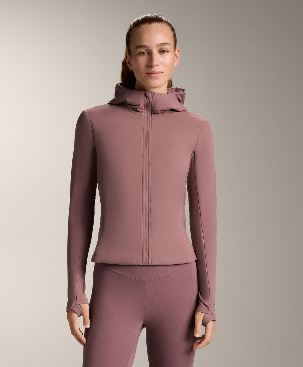 Oysho Высокотехнологичная утепленная куртка FELLEX® Volcanic, бледно-розовый