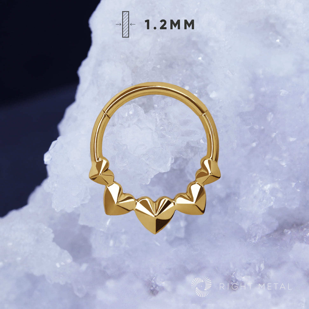 Кликер Amour Simple PVD Yellow 1.2мм