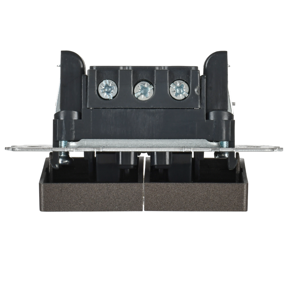 BRITE Выключатель 2-клавишный с индикацией для отелей 10А ВС10-2-9-БрТБ темная бронза IEK