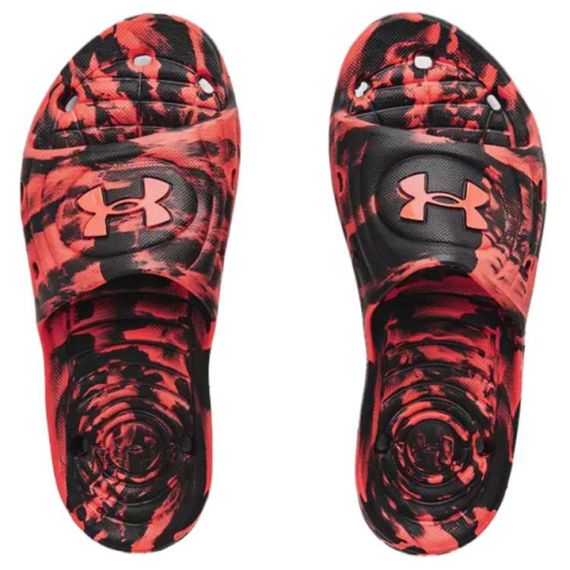 Under Armour Locker Slides 'Black Red'