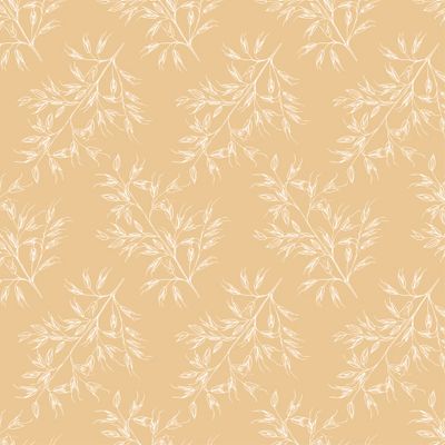 Рисованный белый овес на бежевом