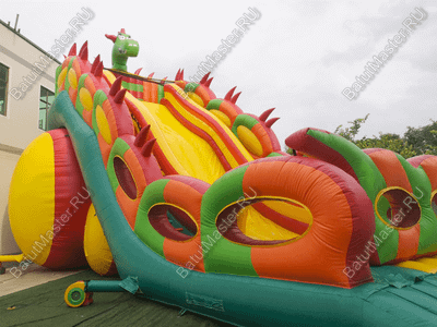 Батут-горка "Дракон 2", 15*7*11 м