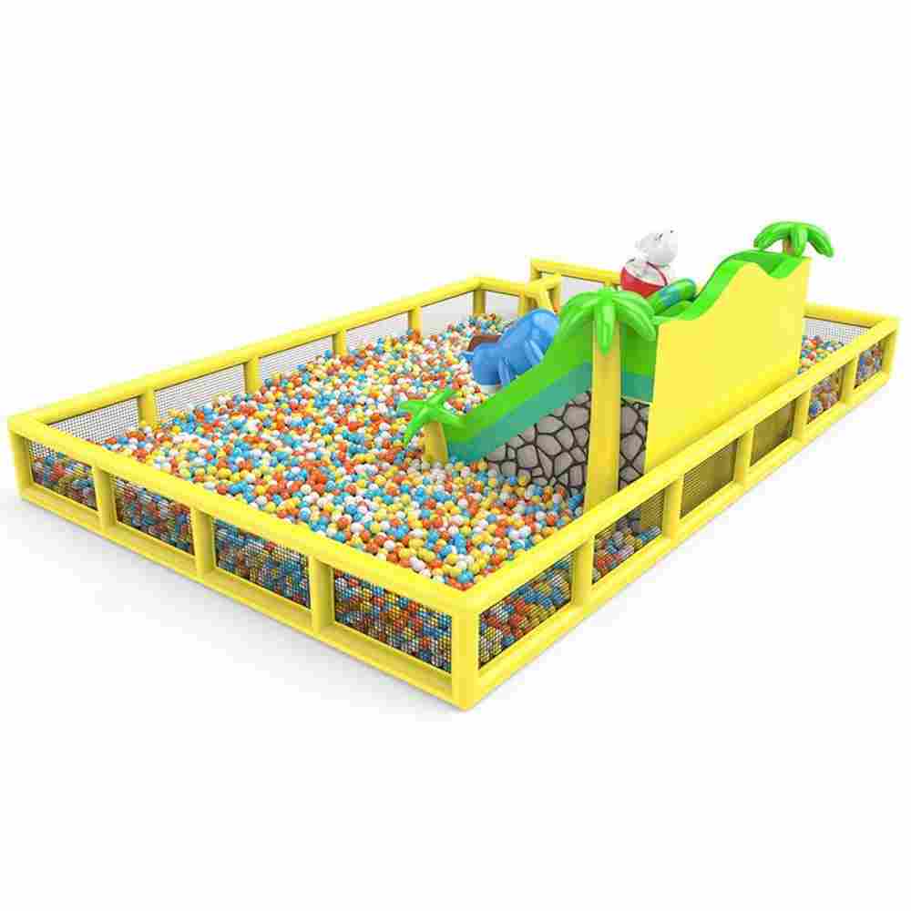 Большой сухой бассейн «Веселые зверята», 12х8х3,5 м — для детских развлекательных центров
