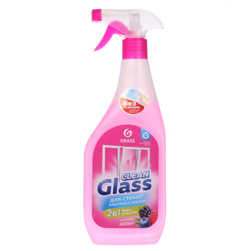 Чистящее средство для стекол, пластика и зеркал GRASS Clean Glass Лесные ягоды, п/б, 600мл