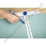 ЗУБР Т-угольник алюминиевый с подвижной направляющей, Профессионал (34389)