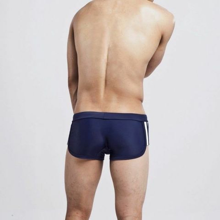 Мужские плавки хипсы темно-синие Seobean Dark Blue Athletic Hip Boxer