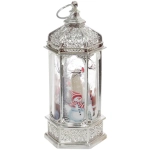 Сувенир с подсветкой «Лампа - Зимнее волшебство» 5*6*13 см, Серебро