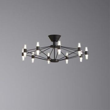 Люстра потолочная LED 60W 3000K APL.865.07.60 чёрный Bernadet Aployt