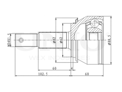 ШРУС внешний UNIO CVJ-20093