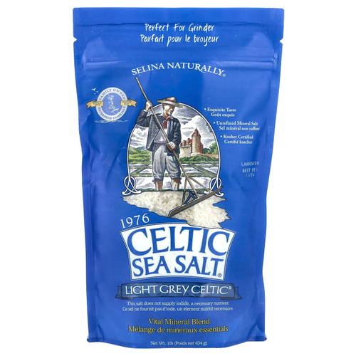 Celtic Sea Salt, Light Grey Celtic, смесь основных минералов, 454 г (1 фунт)