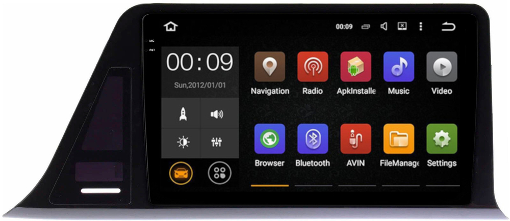 Магнитола для Toyota C-HR 2016-2019 (правый руль, вместо ШГУ 230x130мм) - AIROC 2K RX-1124/R1 Android 13, QLed+2K, ТОП процессор, 8/128, CarPlay, SIM-слот