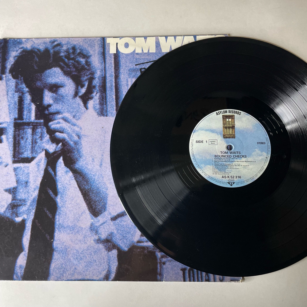 Винтажная виниловая пластинка LP Tom Waits Bounced Checks (Германия 1981)