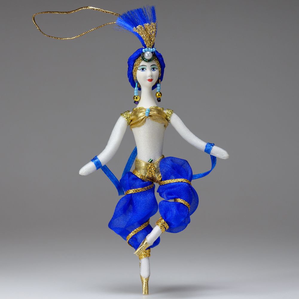 Ёлочная игрушка балерина в восточном костюм «Шехеразада» (Шахерезада)