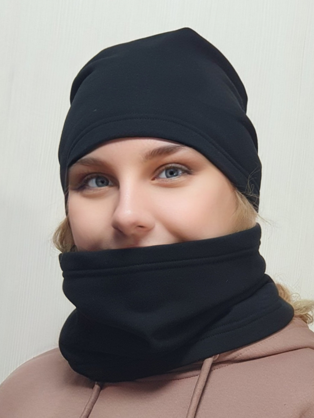 Шапка МИШЕЛЬ хлопковая утепленная