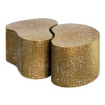 Набор из 2-х столиков grannis, золотистые