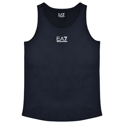 Футболка для девочки теннисная EA7 Girl Jersey Tank - navy blue