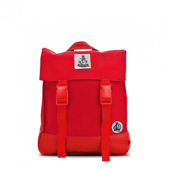 Рюкзак ЯКОРЬ: Капитанский Корвет весь красный