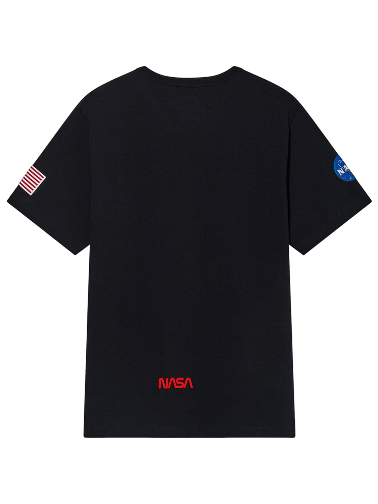 Футболка Alpha Industries Nasa Worm Logo Tee Black