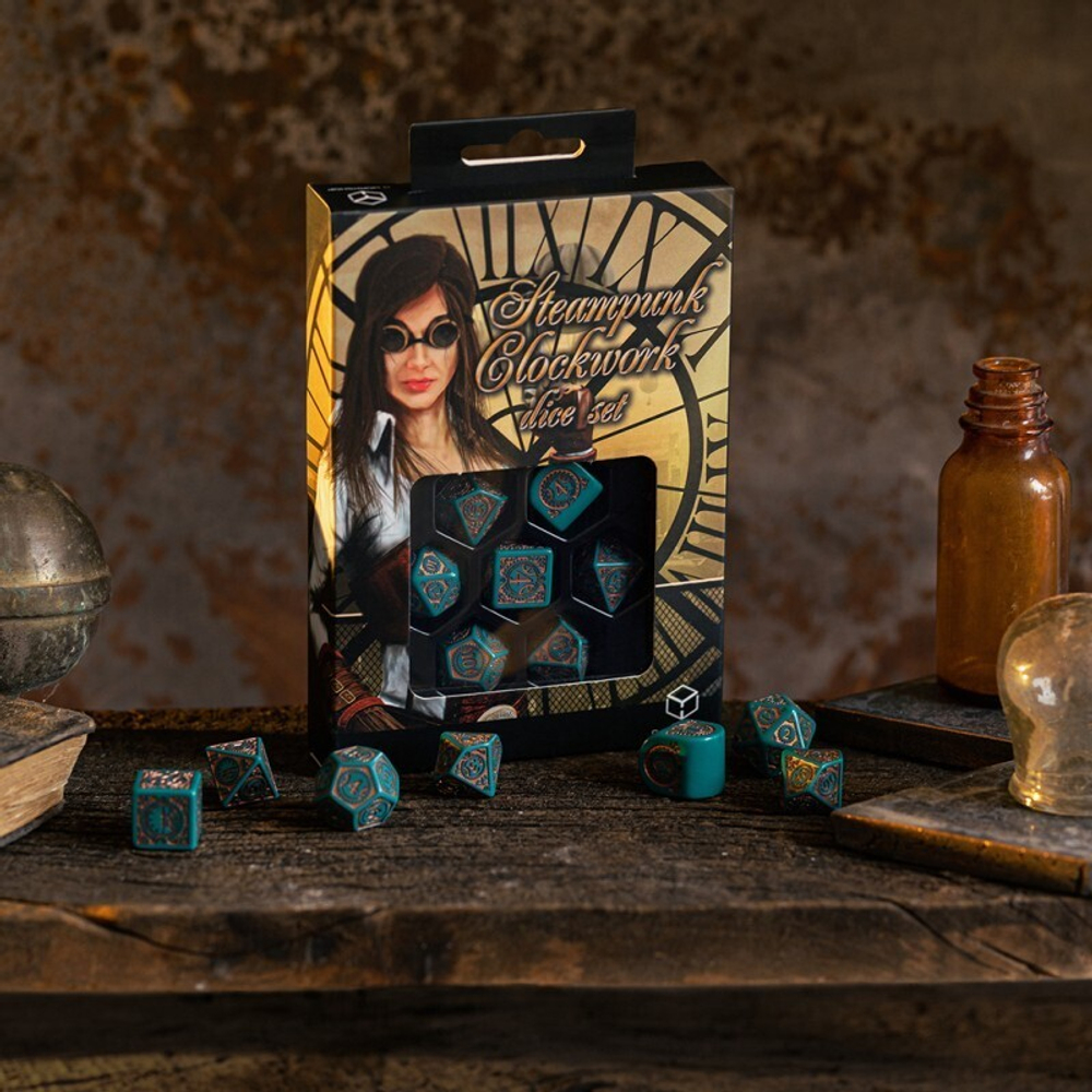 Набор кубиков Steampunk Clockwork: Nautical Apparatus Modern Dice Set