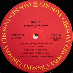 Виниловая пластинка Barbra Streisand ‎– Guilty LP