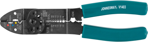 V1403 Клещи многофункциональные для снятия изоляции и обжима наконечников, 220 мм