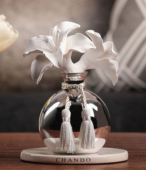 White Lily, ароматический диффузор с необычными палочками, Chando