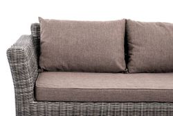 "Капучино Cингл" лаунж-зона из искусственного ротанга, цвет графит