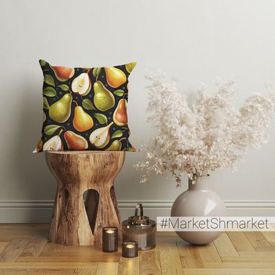 Наволочка декоративная с принтом 