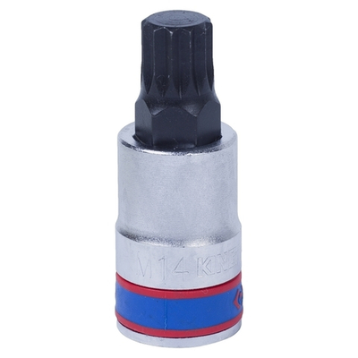 KING TONY (402614) Насадка (бита) торцевая 1/2", L = 60 мм, SPLINE, M14