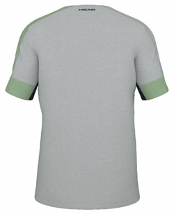 Мужская теннисная футболка Head Play Tech T-Shirt - celery green/grey