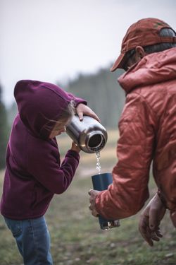 Термобутылка Klean Kanteen TKWide Loop Cap 64oz (1900 мл) Brushed Stainless