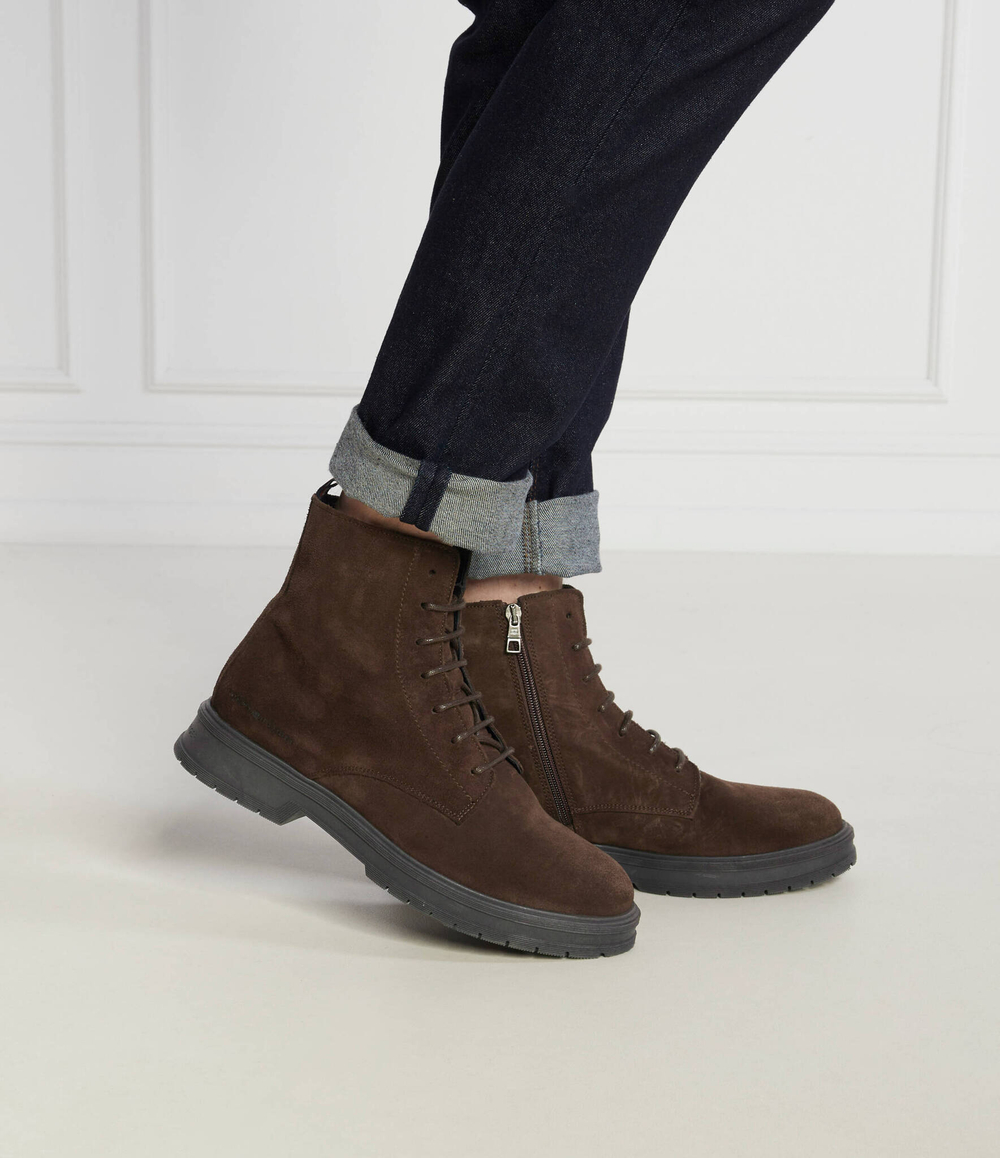 Кожаная обувь Tommy Hilfiger - коричневый(FM0FM04674)