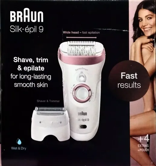 Эпилятор Braun 9725 Silk-epil 9 SensoSmart, белый