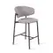 Полубарный стул Adele, серая рогожка
