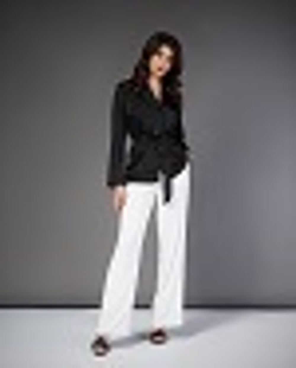 06-19 SS Брюки из шелка, белые XXS