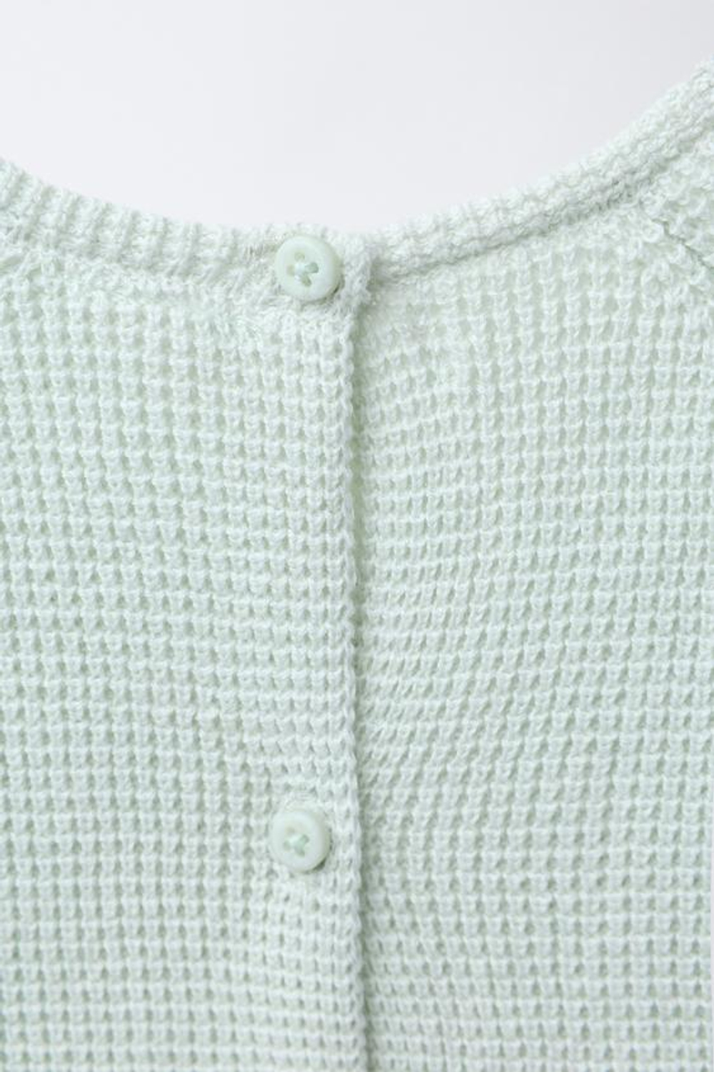 ZARA ВЯЗАНЫЙ СВИТЕР С ВЫШИВКОЙ СОБАКИ, ВОДЯНИСТО-ГОЛУБОЙ