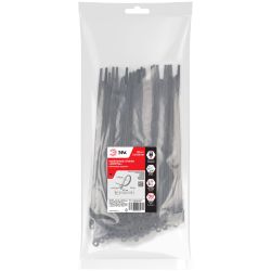 Кабельная стяжка ЭРА NO-224-590 (хомут) нейлоновая под винт 3.6 х 200 мм чёрная (100 шт/уп) | Кабельные стяжки (хомуты)