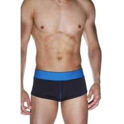 Мужские трусы хипсы черные с синей резинкой La Blinque 15533