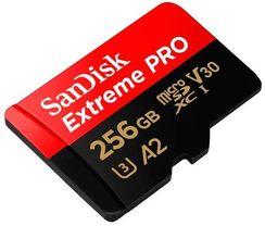 Карта памяти SANDISK micro SDXC 256Gb Extreme Pro UHS-I U3 V30 A2 + ADP (200/140 MB/s)