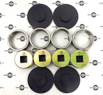 Накладка опоры нижняя + втулка аутригера + Направляющая нижняя (4+4+4) 123/06014 + 123/07482 + 128/10850