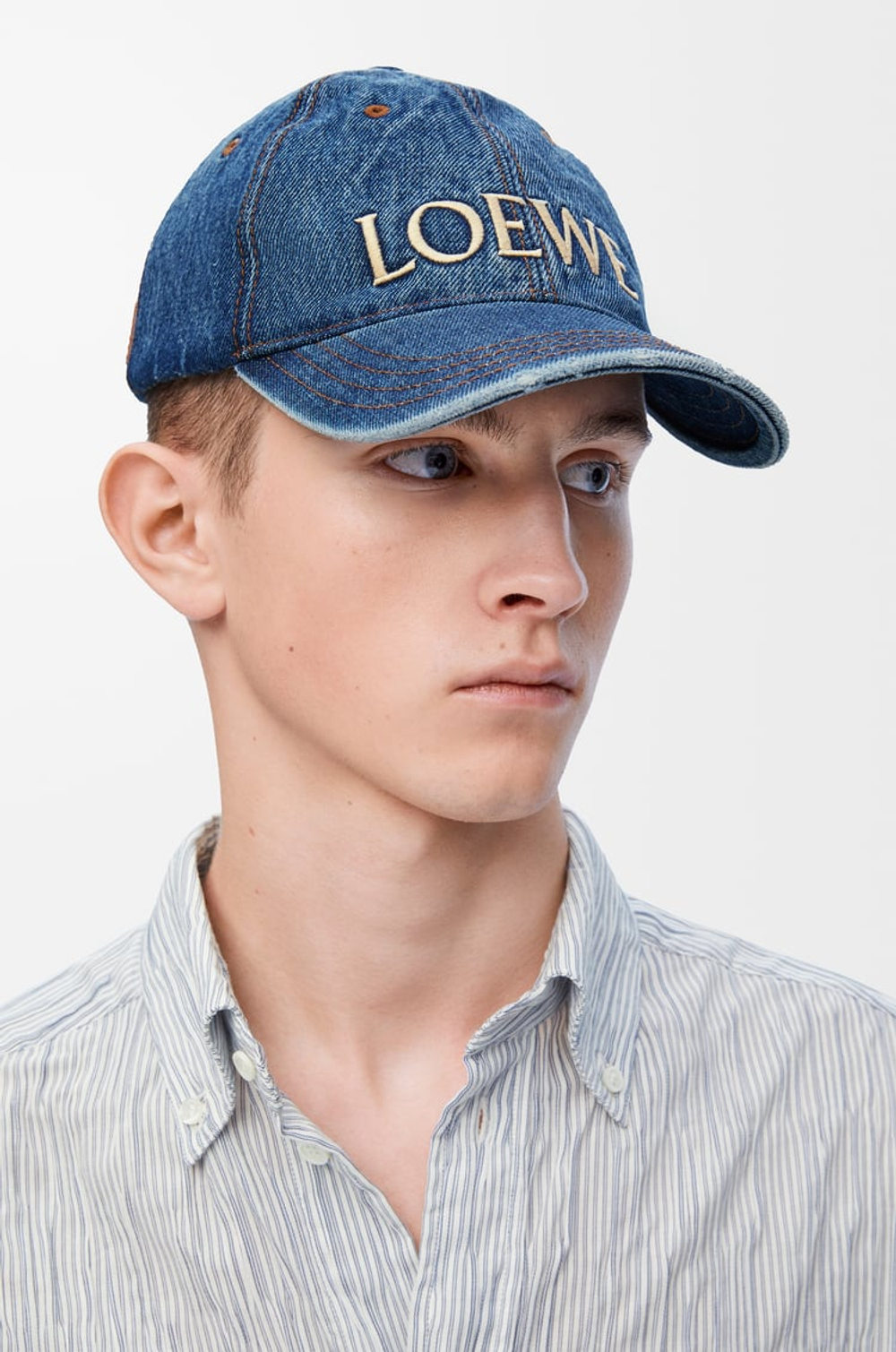 Loewe Кепка из из джинсовой ткани, джинсовый синий